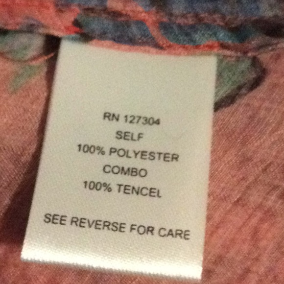 Vincente  Womens Embroidered Floral Sheer Sleeve Poly Blouse Sz S - Picture 7 of 7